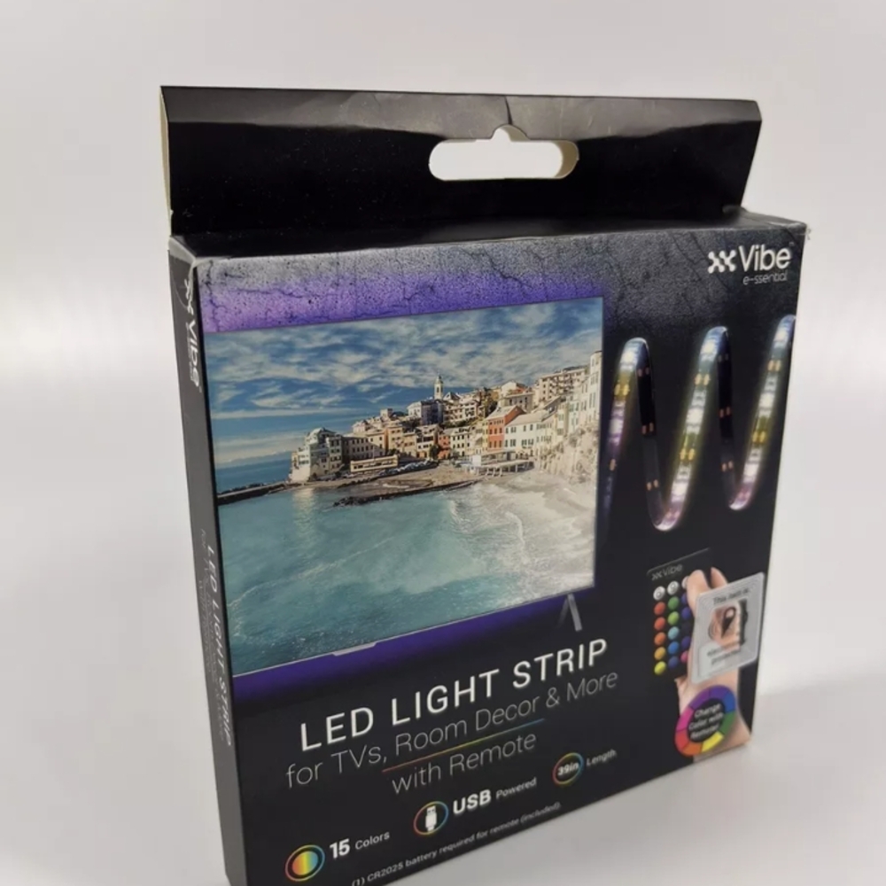 Vibe LED Light Strip with Remote - Black